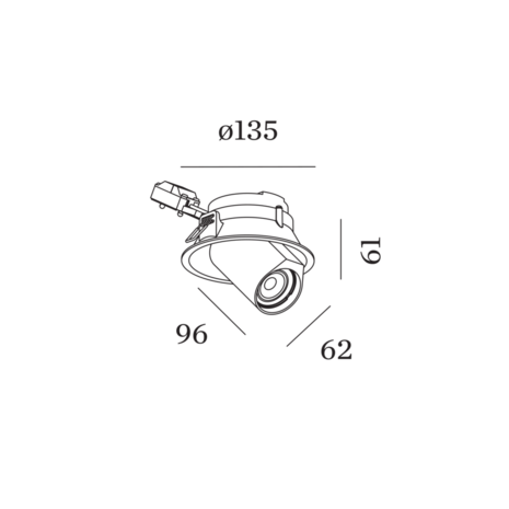 Bliek Round 1.0 gu10 inbouwspot Wever & Ducre 