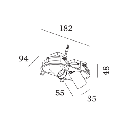 Bliek Round Petit 2.0 LED inbouwspot Wever & Ducre 
