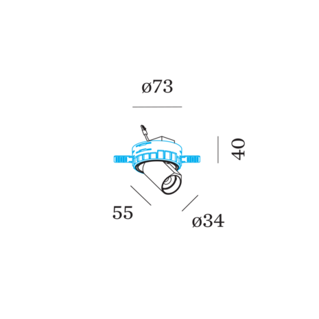 Bliek Round Petit 1.0 LED trimless inbouwspot Wever & Ducre 