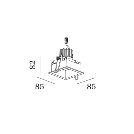 Plano 1.0 led IP44  inbouwspot Wever & Ducre 