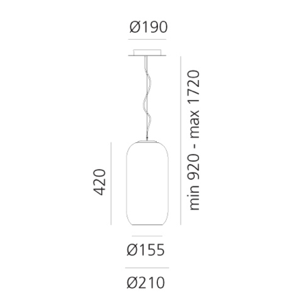 Gople suspension hanglamp Artemide