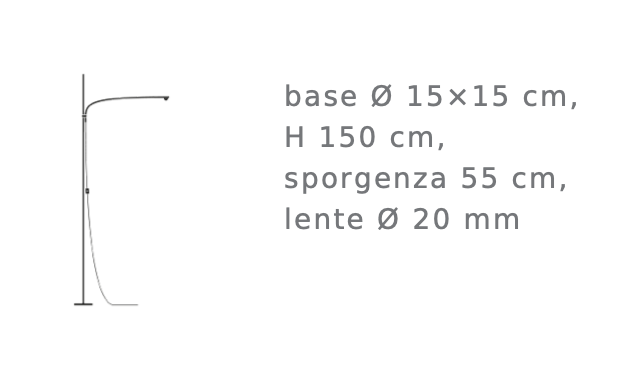 Uau F vloerlamp Catellani&Smith 