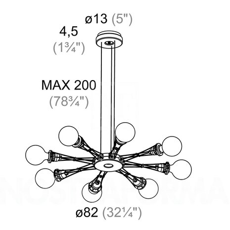 Matrix otto hanglamp Lumina