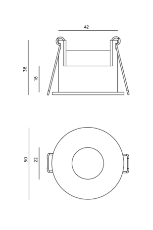 Zimed T0325 recessed inbouwspot Aromas&nbsp;