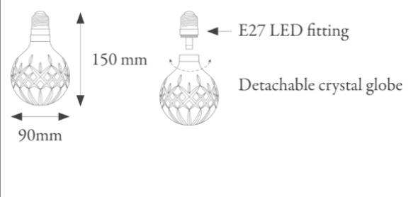 Clear Crystal Bulb Led Lamp - Lee Broom 