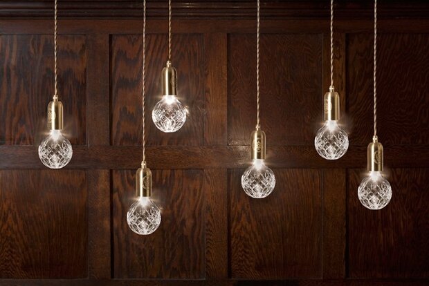 Frosted Crystal Bulb & Pendant hanglamp Lee Broom 