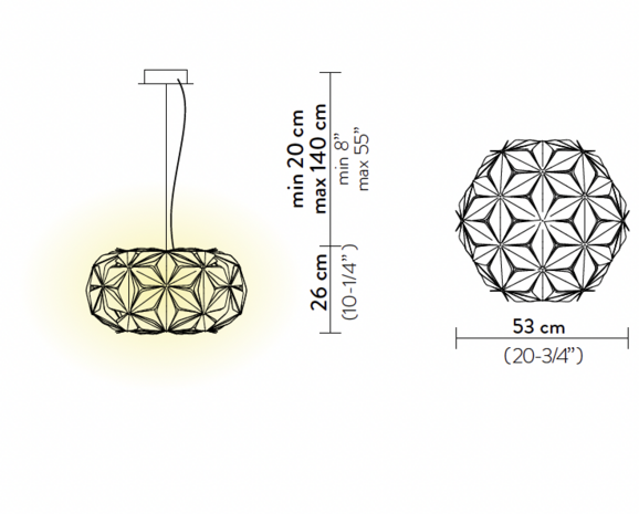 C'est La Vie suspension medium hanglamp Slamp