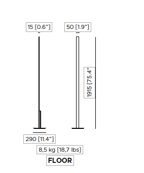 Fly Floor vloerlamp Contardi