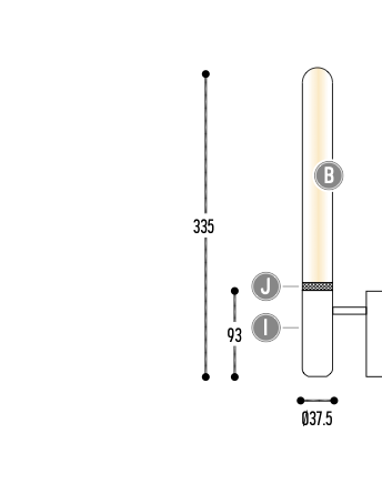 Chique 30.4 wandlamp Dark