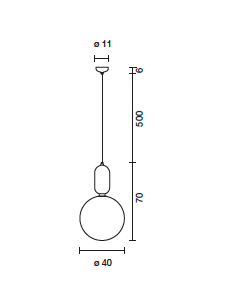 Aballs t gr hanglamp Parachilna 