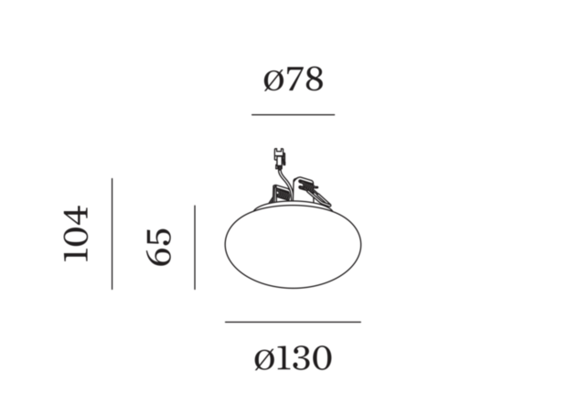 Perlez 1.0 IP44 semi recessed plafondlamp Wever & Ducre 