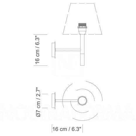 Bc2 wandlamp Santa & Cole 