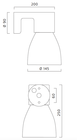 Droppen wandlamp Zero