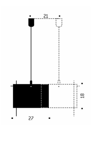 24 karat blau - sparepart- hanglamp Ingo Maurer 