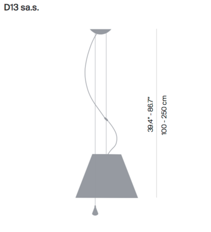 Costanza sospension d13sas up and down hanglamp Luceplan  