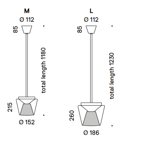 Annex (M) led hanglamp Serien Lighting  