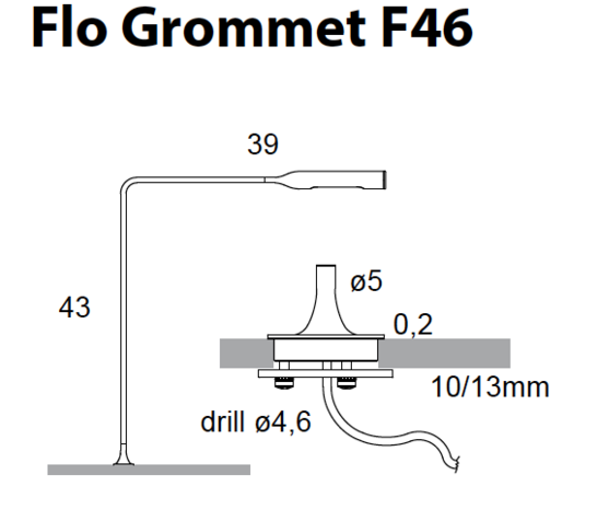 Flo grommet tafellamp Lumina