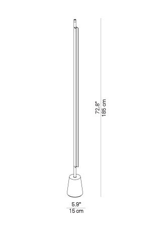 Compendium d81 vloerlamp Luceplan 