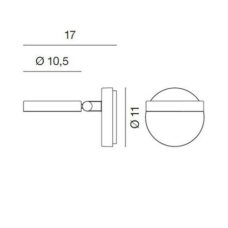String h0 wandlamp Rotaliana