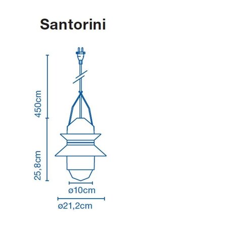 Santorini hanglamp outdoor Marset