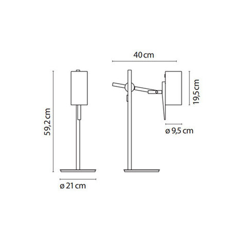 Scantling s tafellamp Marset