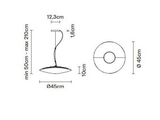 Loop led hanglamp Fabbian 