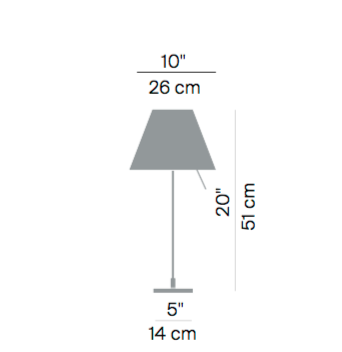 Costanzina d13pic led on/off tafellamp Luceplan