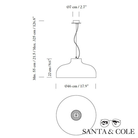 M68 hanglamp Santa & Cole 