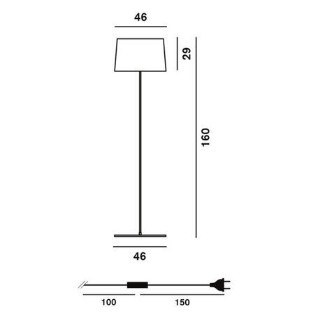 Twiggy lettura vloerlamp Foscarini