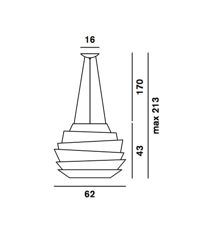 Le soleil hanglamp Foscarini