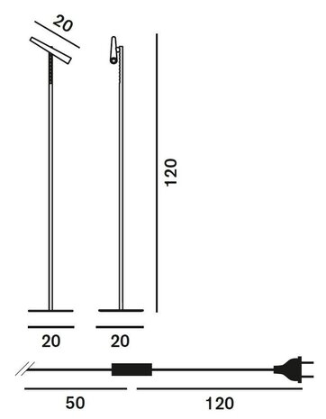 Magneto vloerlamp Foscarini