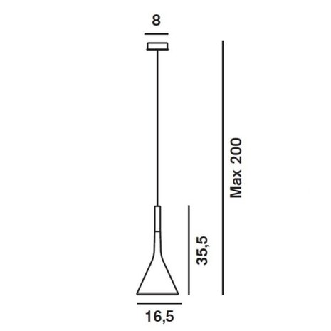 Aplomb gu10 hanglamp Foscarini