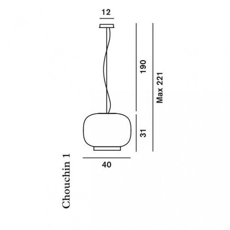 Chouchin 1 hanglamp Foscarini