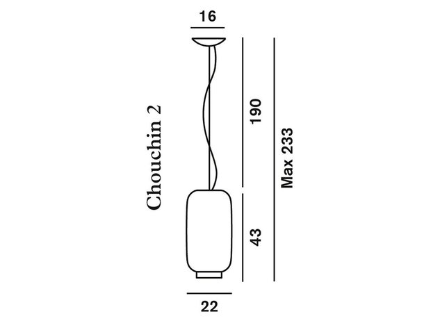 Chouchin 2 hanglamp Foscarini