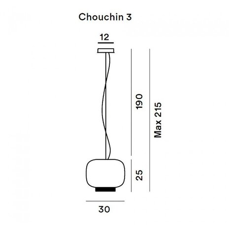Chouchin 3 hanglamp Foscarini