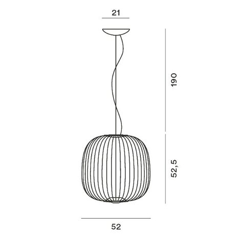 Spokes 2 dimbaar hanglamp Foscarini