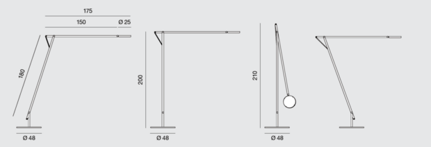 String xl vloerlamp Rotaliana