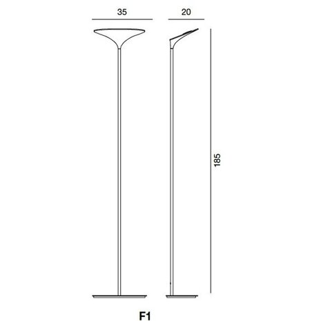 Sunset f1 vloerlamp Rotaliana