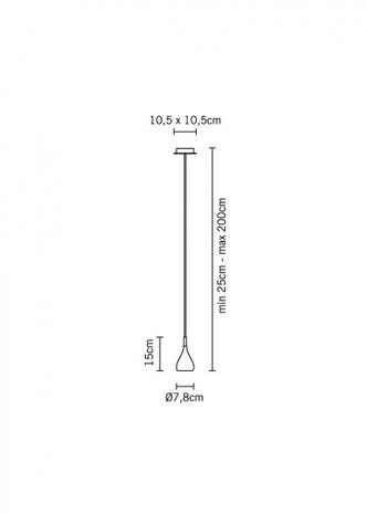 Bijou d75 A01 hanglamp fabbian