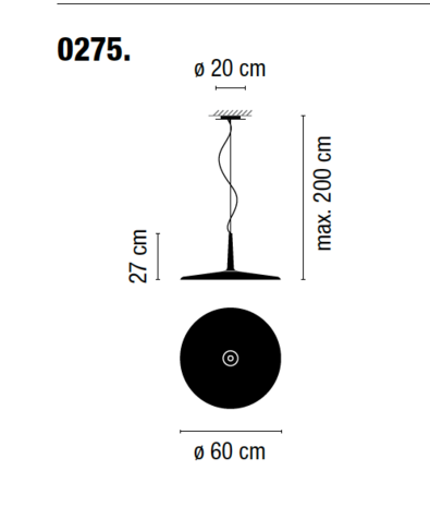 Skan 275 led hanglamp Vibia 