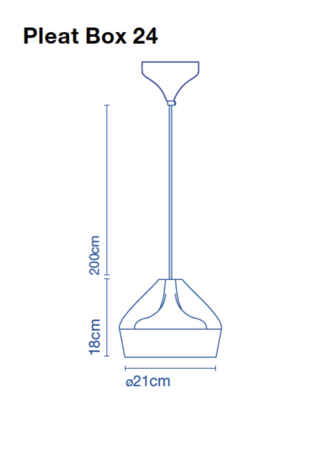 Pleat box 24 hanglamp Marset