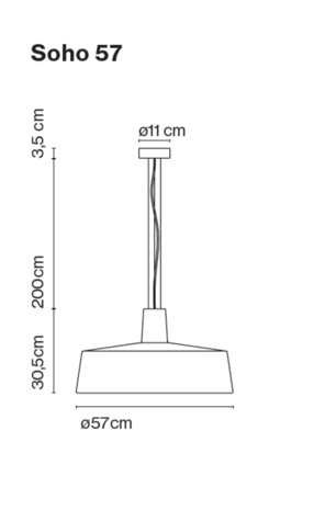 Soho 57 led hanglamp Marset