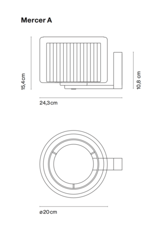 Mercer a wandlamp Marset