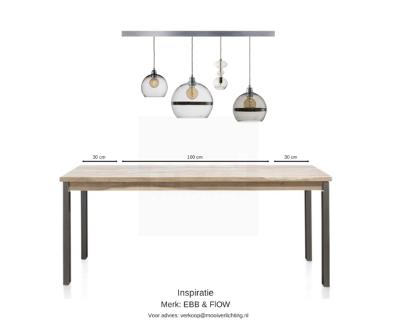 Rowan M hanglamp Ebb & Flow