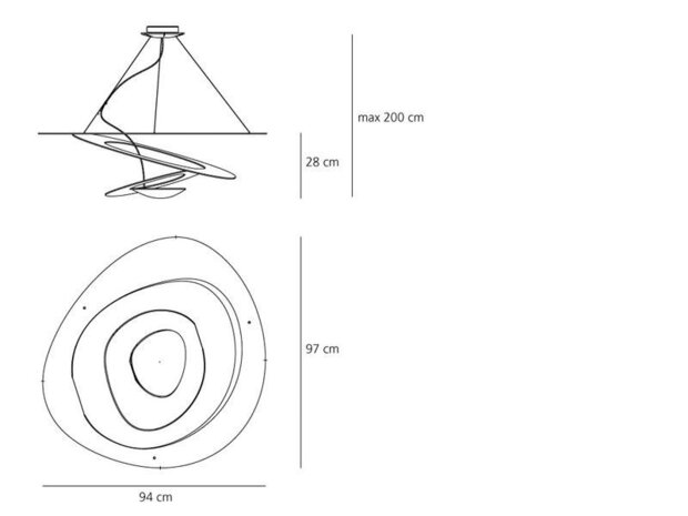 Pirce led suspension hanglamp Artemide 