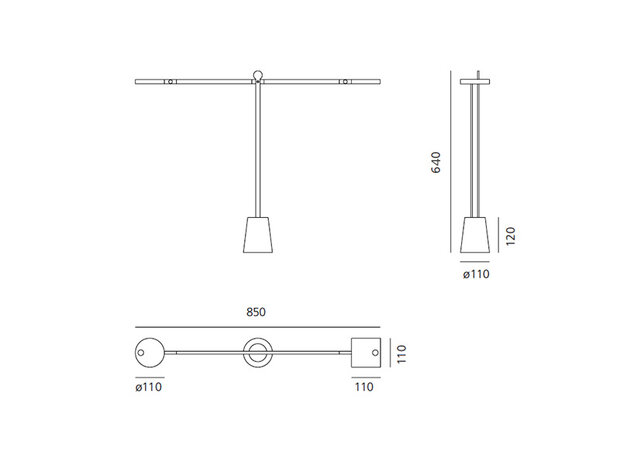 Equilibrist tafellamp Artemide 