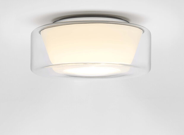 Curling (S) helder/opaal conical led plafondlamp Serien Lighting 