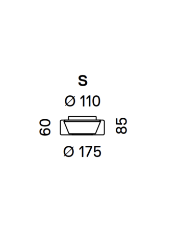 Curling (S) helder/opaal conical led plafondlamp Serien Lighting 