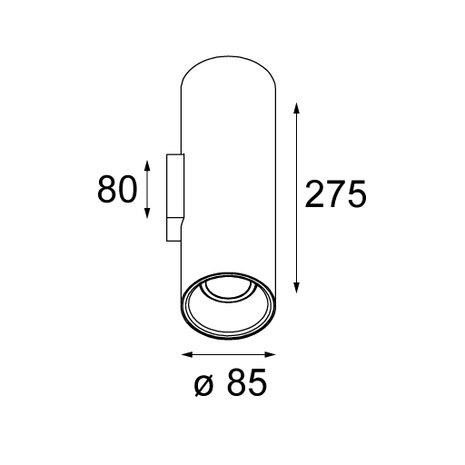 Lotis tubed wall 2x gu10 wandlamp Modular