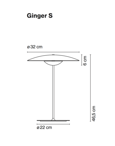 Ginger s tafellamp Marset